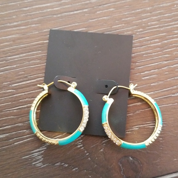 New with tag, 14k gold and turquoise enamel - Picture 1 of 4